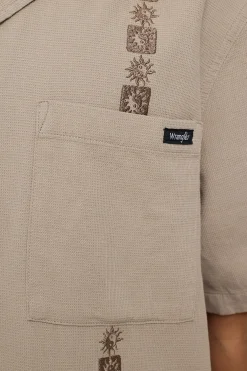 Resort Waffle Shirt YinYang Sand