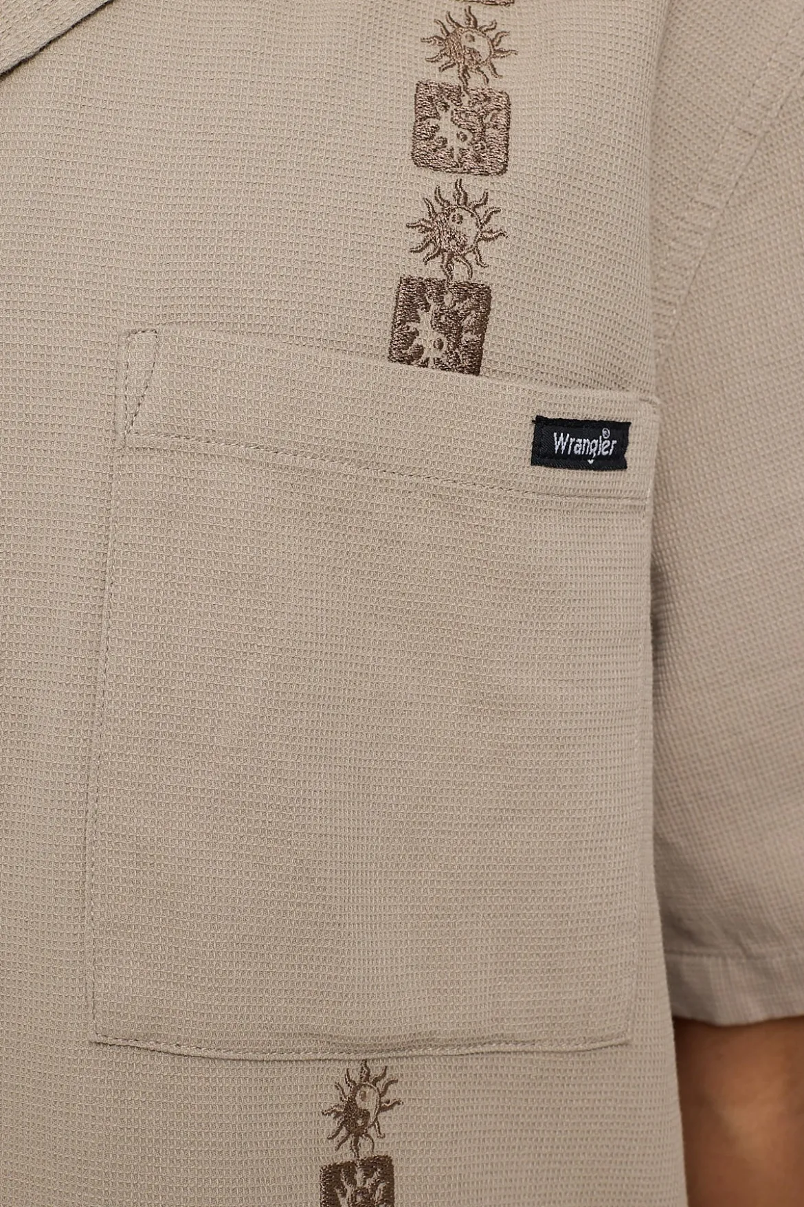Resort Waffle Shirt YinYang Sand