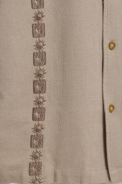 Resort Waffle Shirt YinYang Sand