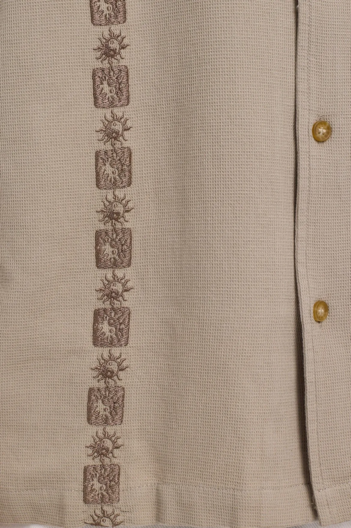 Resort Waffle Shirt YinYang Sand