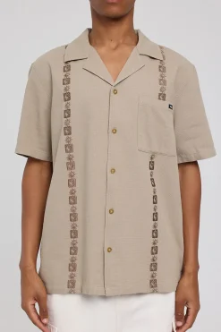 Resort Waffle Shirt YinYang Sand