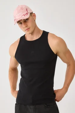 Restricted Singlet Tank Black