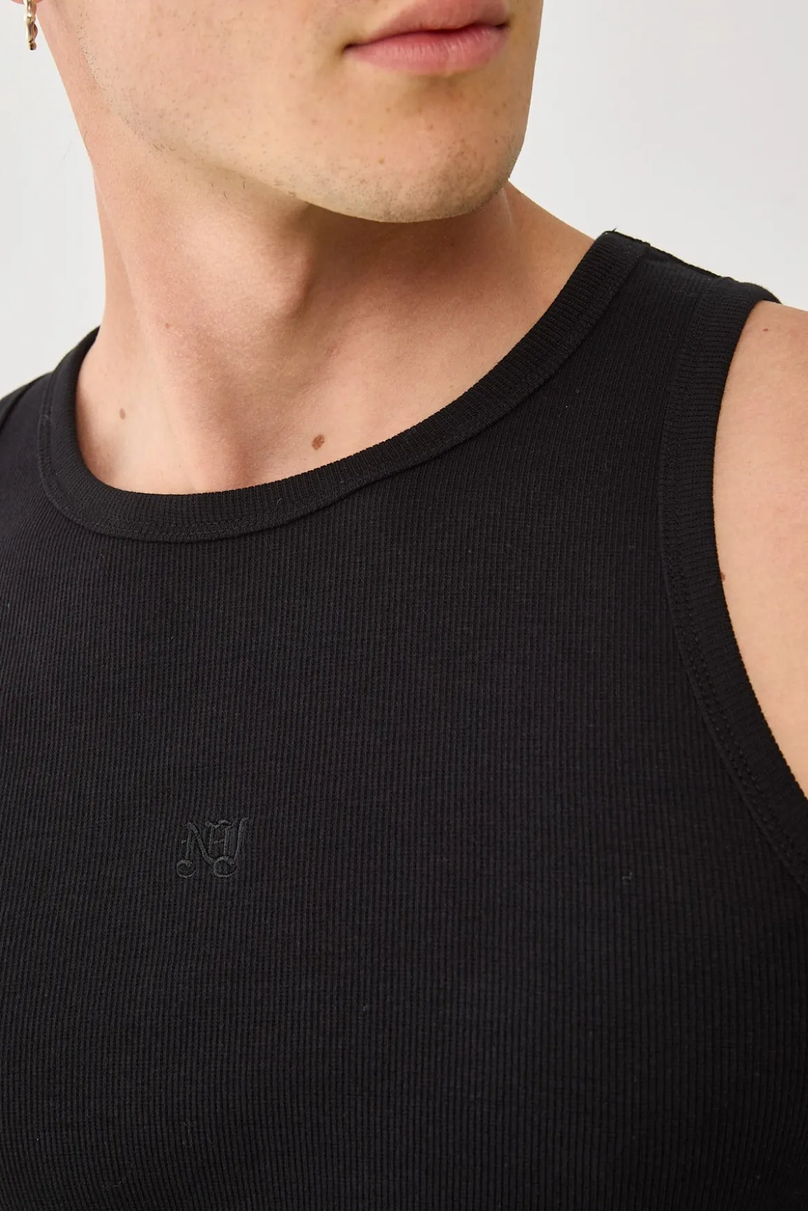 Restricted Singlet Tank Black