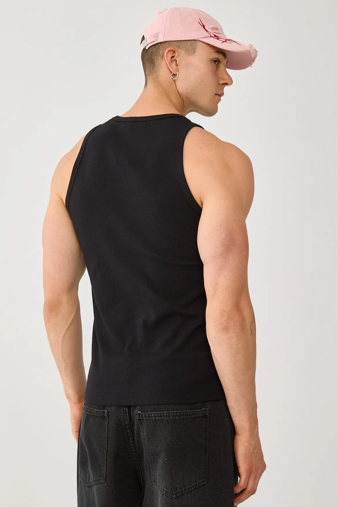 Restricted Singlet Tank Black