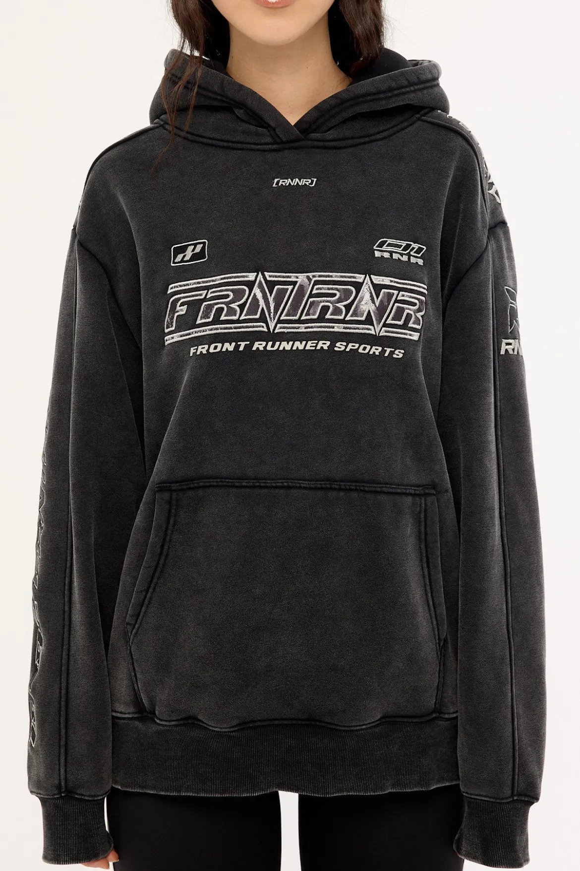 Revline Hoodie Washed Black