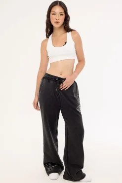 Revline Wide Leg Pant Washed Black
