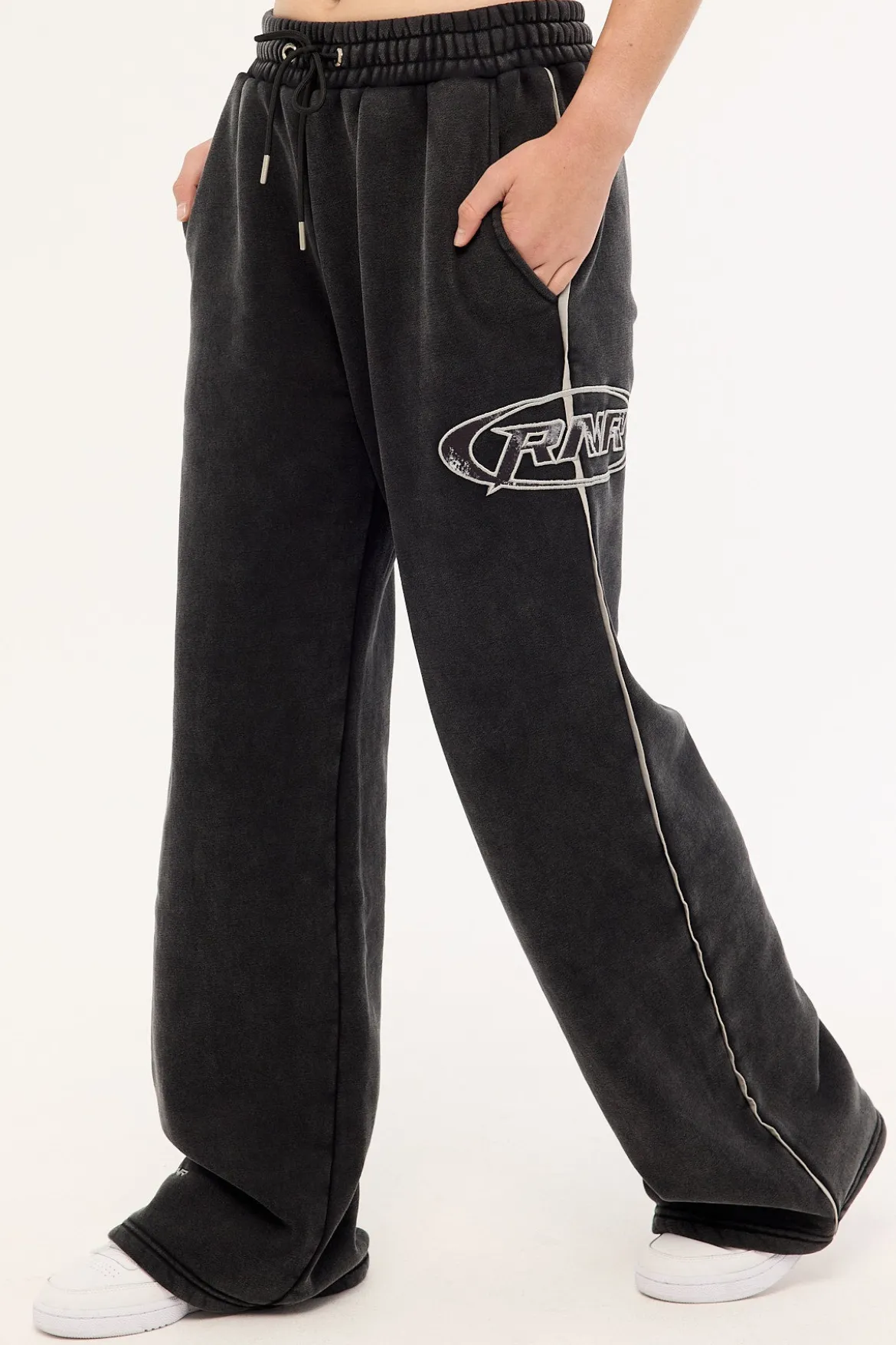 Revline Wide Leg Pant Washed Black