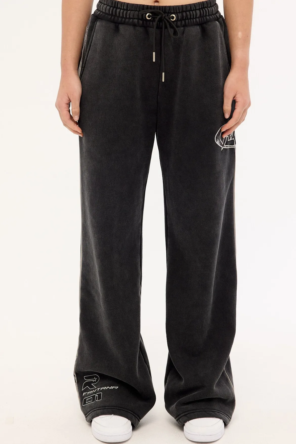 Revline Wide Leg Pant Washed Black