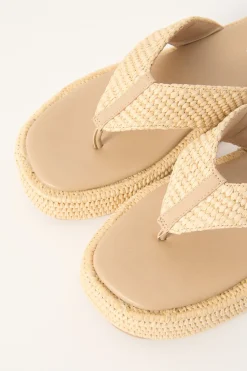 Reyes Raffia Sandal Natural