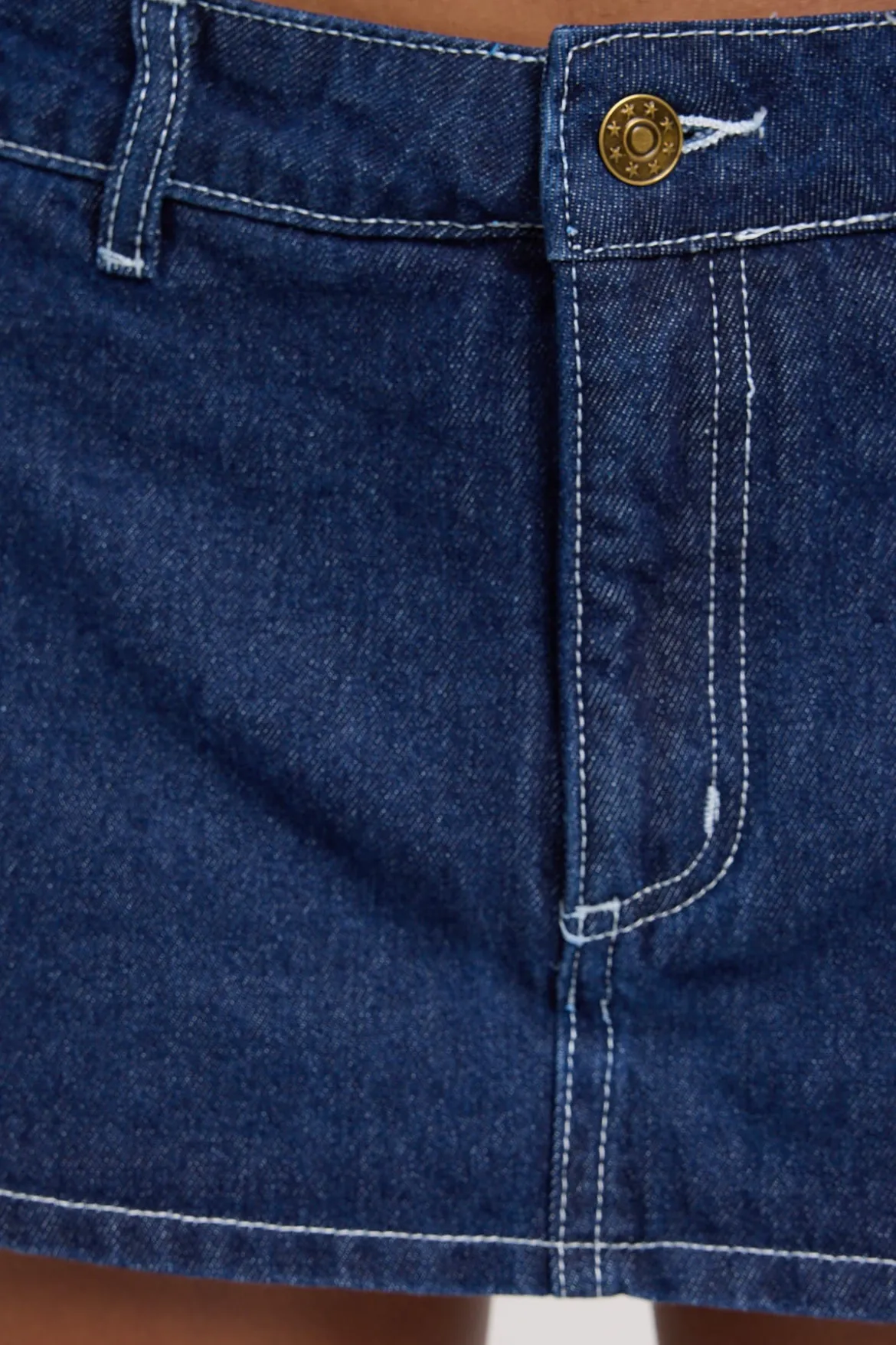 Rhode Mini Skort Blue Denim