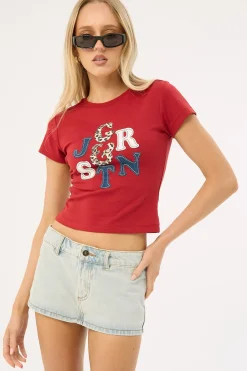 Rhode Mini Skort Light Denim