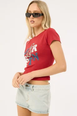 Rhode Mini Skort Light Denim