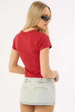 Rhode Mini Skort Light Denim