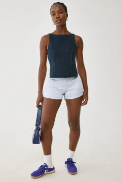 Rider Backless Top Indigo