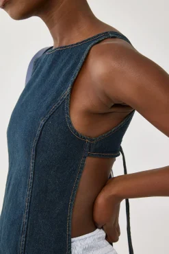 Rider Backless Top Indigo