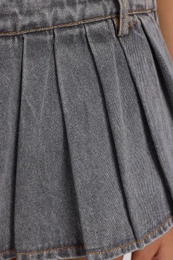 Rider Mini Skort Washed Grey
