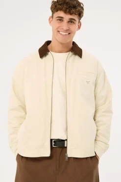 Ridgeway Harrington Jacket Off White/Brown