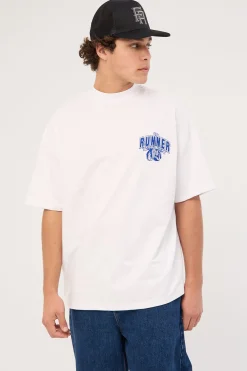 Ringside Tee White Cobalt