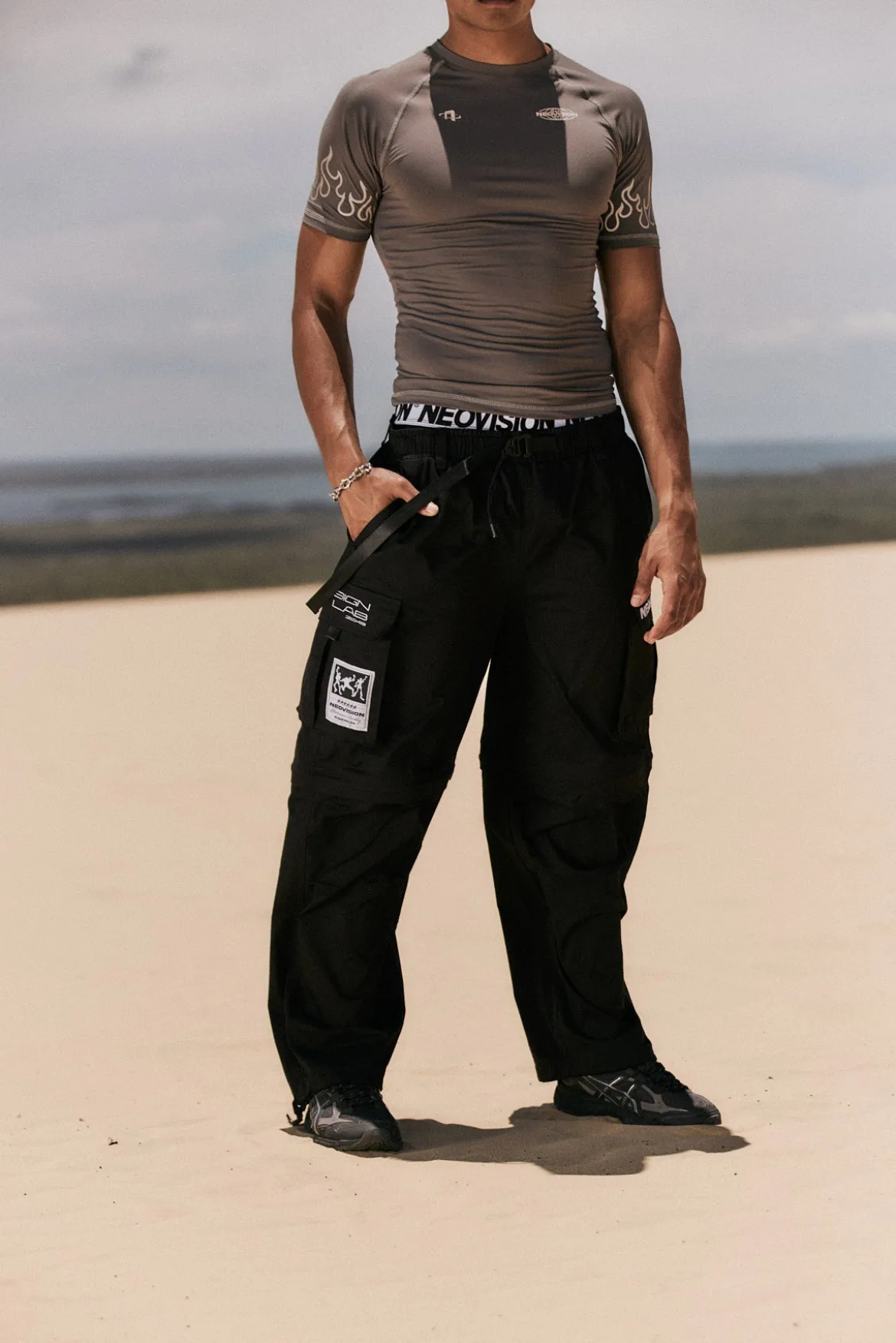 Ritual Wide Zip Off Cargo Pant Black