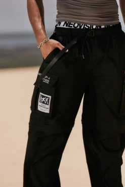 Ritual Wide Zip Off Cargo Pant Black