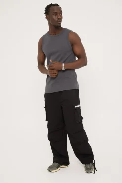 Ritual Wide Zip Off Cargo Pant Black