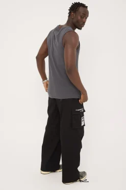 Ritual Wide Zip Off Cargo Pant Black