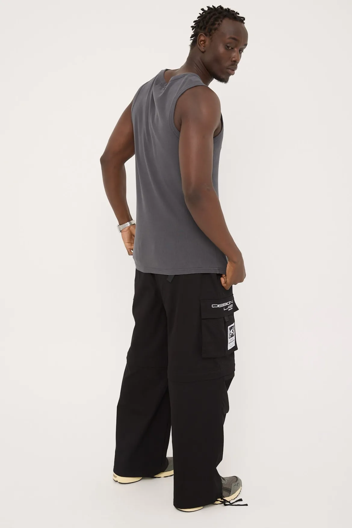 Ritual Wide Zip Off Cargo Pant Black