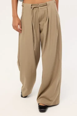 Rivela Tie Waist Trouser Taupe
