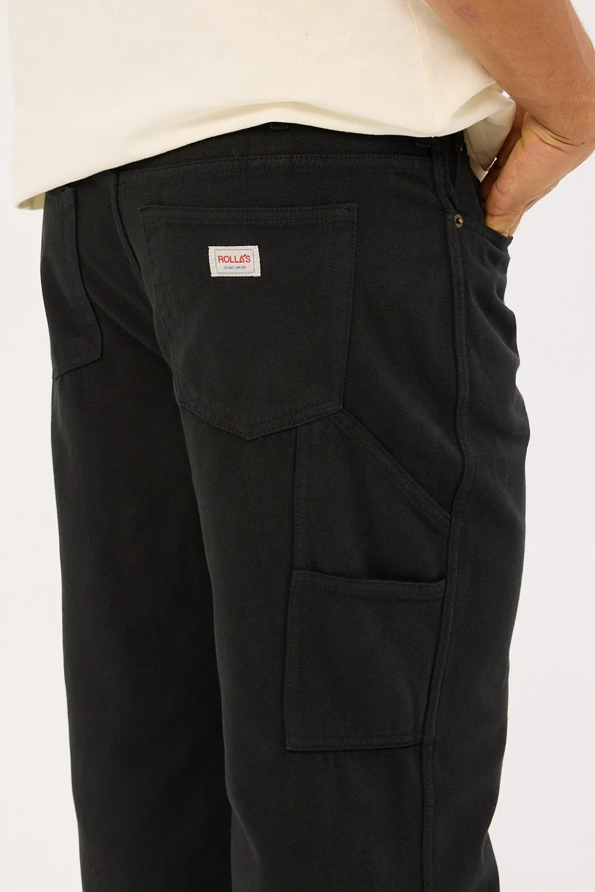 Rolla's Big Boss Canvas Pant Washed Black