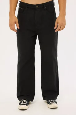 Rolla's Big Boss Canvas Pant Washed Black