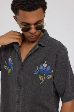 Rolla's Bowler Needle Point Shirt Black