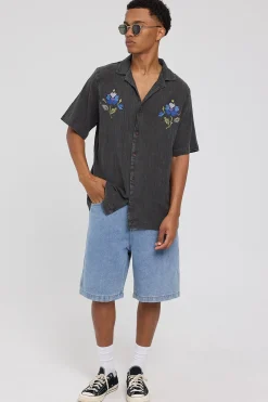Rolla's Bowler Needle Point Shirt Black