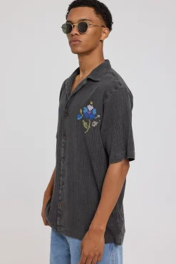 Rolla's Bowler Needle Point Shirt Black