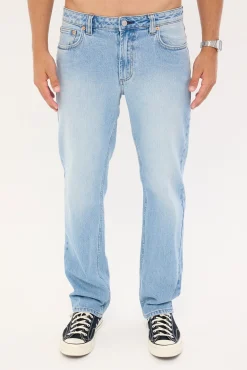Rolla's Bronco Straight Jean Stone Blue Denim