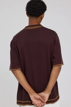 Rolla's Dash Knit Bowler Shirt Brown