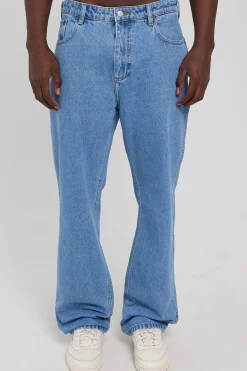 Rolla's Ezy Blueys Mid Blue Denim