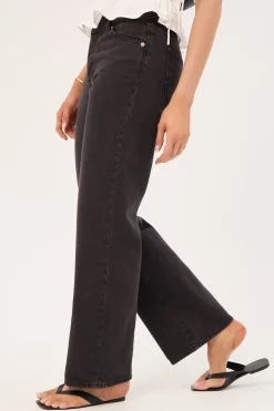 Rolla's Heidi Low Jean Stone Black