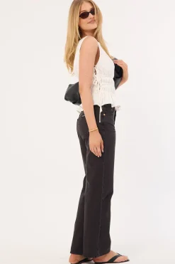 Rolla's Heidi Low Jean Stone Black