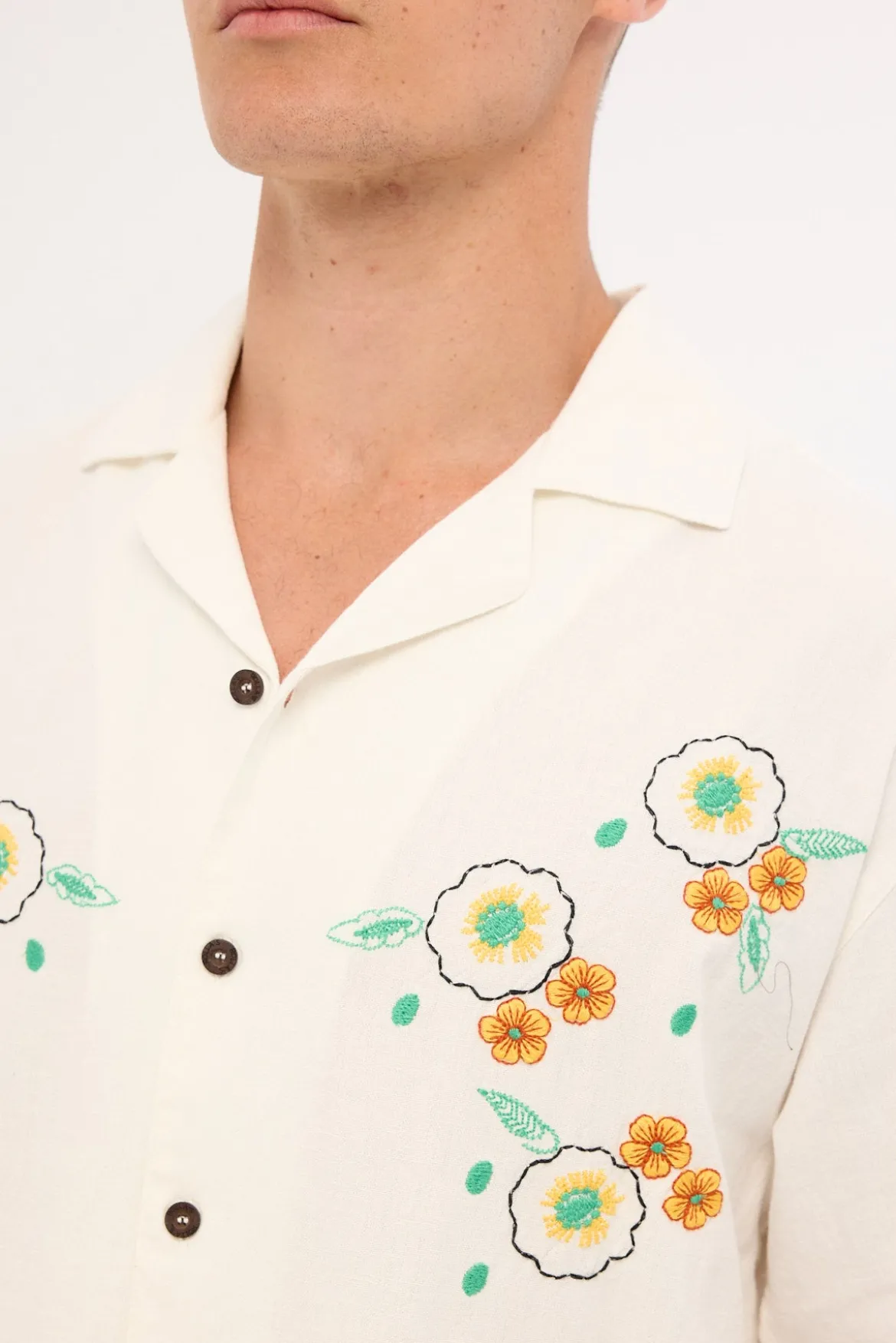 Rolla's Natsurtium Bowler Shirt Off White