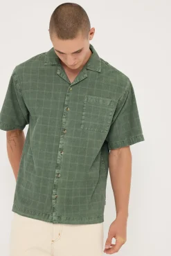 Rolla's Tile Cord Bowler Shirt Thyme