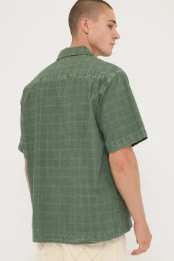 Rolla's Tile Cord Bowler Shirt Thyme