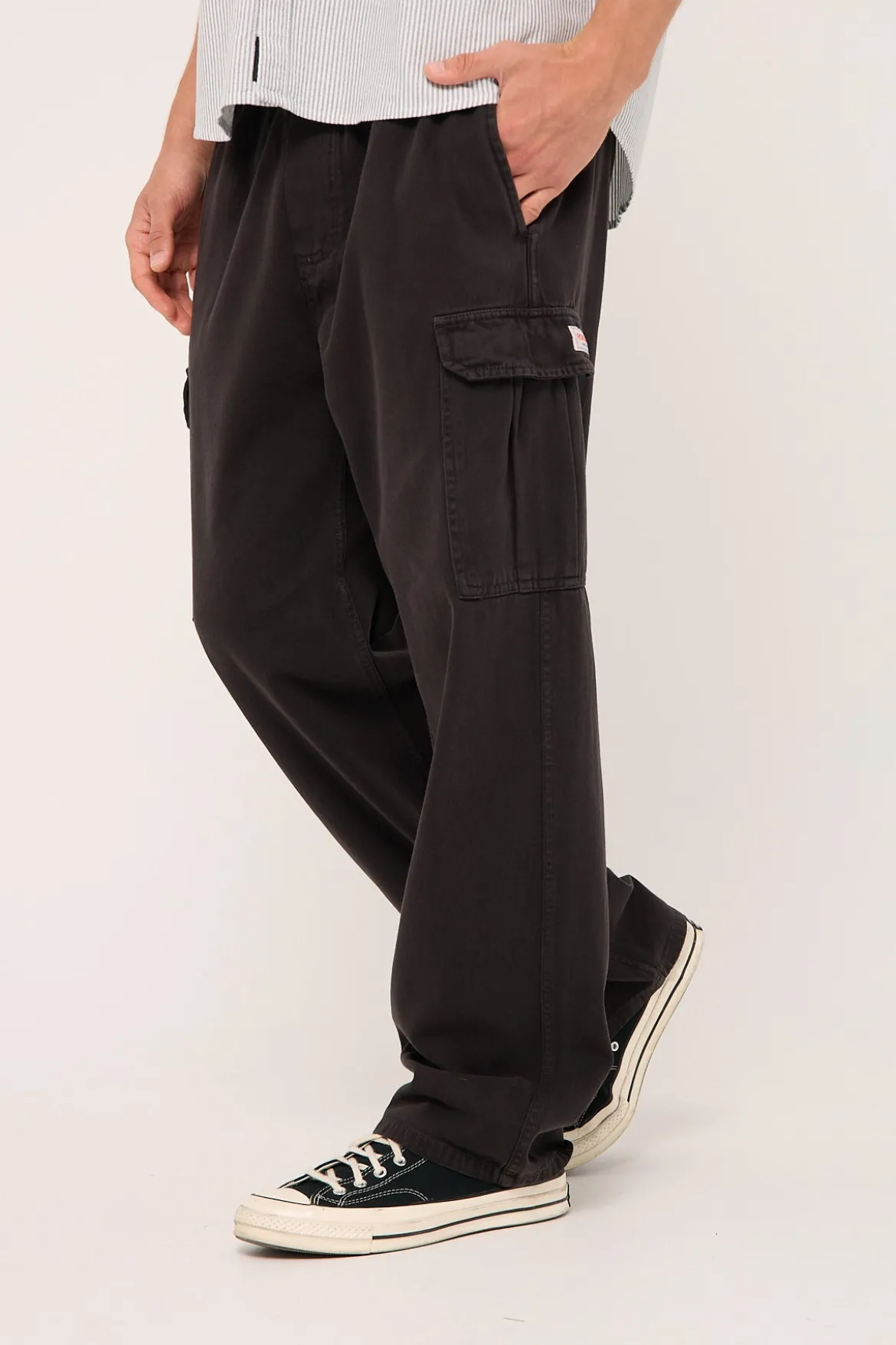 Rolla's Tradie Cargo Pant Sulphur Black