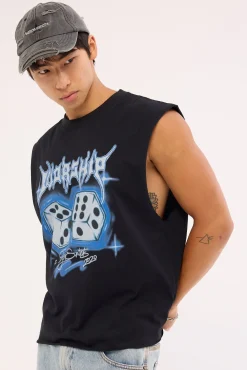 Rollem Muscle Tee Black
