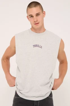 Roosevelt Merch Fit Muscle Tee Snow Marle