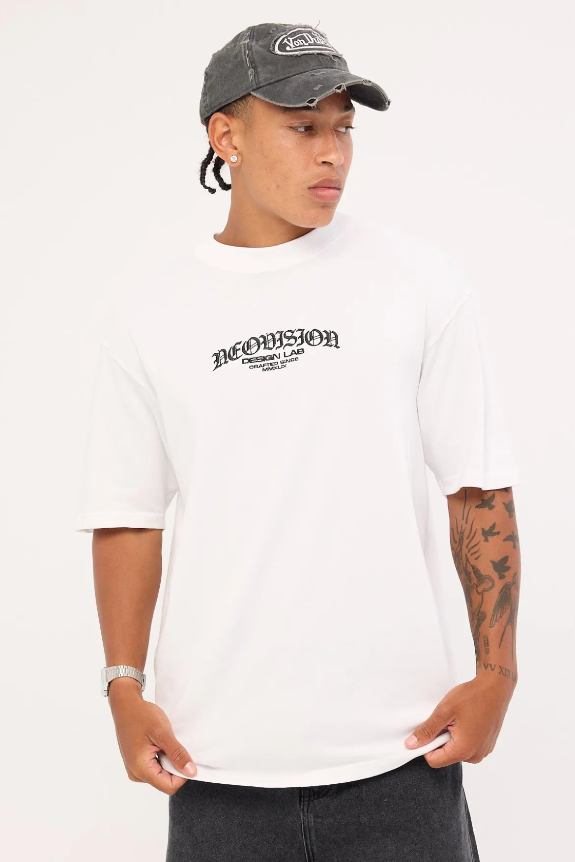 Rosebud Oversize Super Heavy Tee White