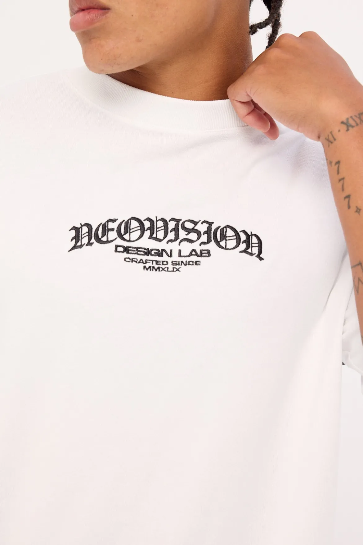 Rosebud Oversize Super Heavy Tee White