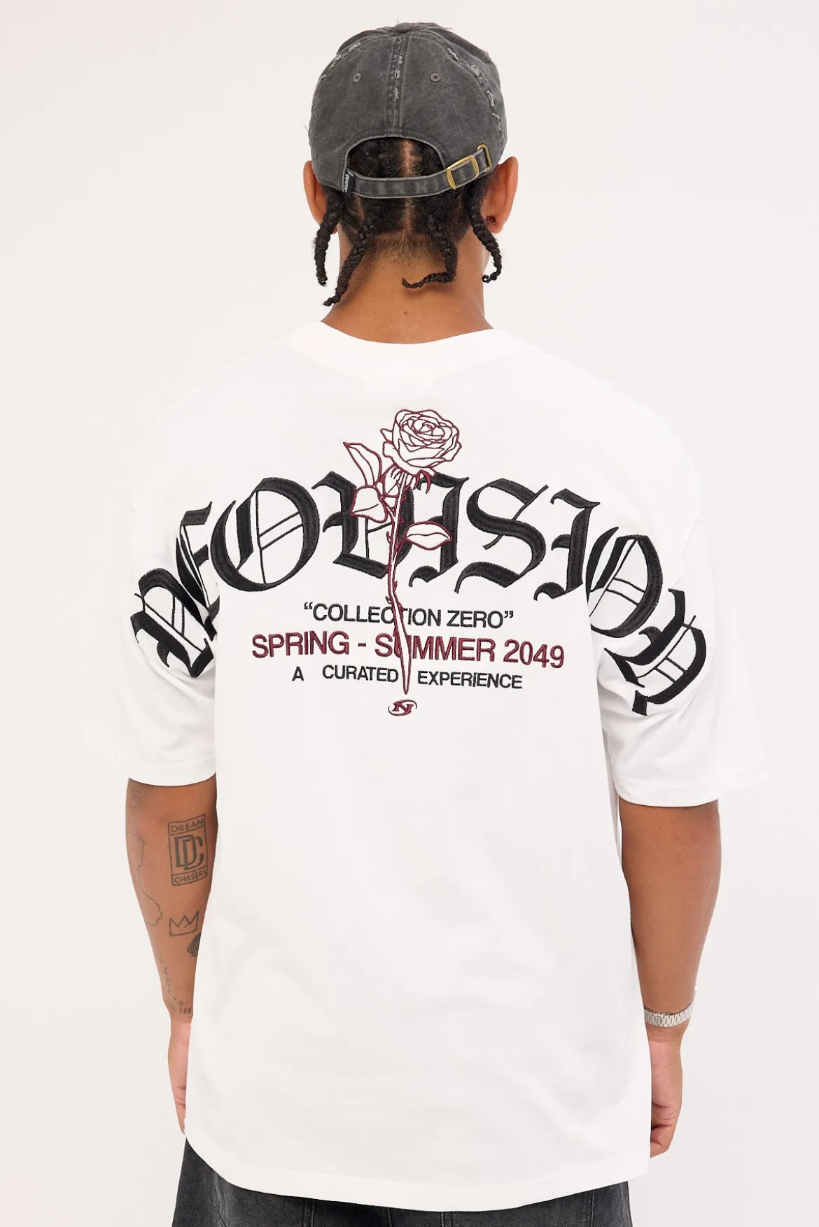 Rosebud Oversize Super Heavy Tee White