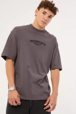 Rosebud Oversized Super Heavy Tee ASPHALT