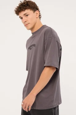 Rosebud Oversized Super Heavy Tee ASPHALT