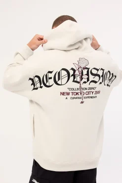 Rosebud Street Hoodie Grey Fog